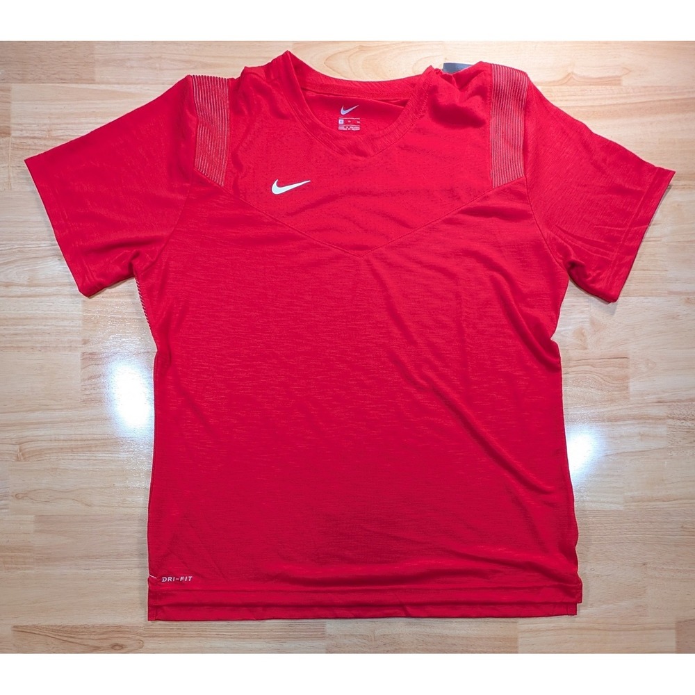 Nike Mens Dri-FIT‎ Academy V-Neck Training Shirt Red XL CW3540-657